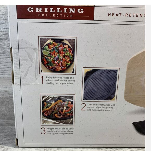 NWOT Parini Skillet Set (Seasoned Cast Iron) - Picture 3 of 6